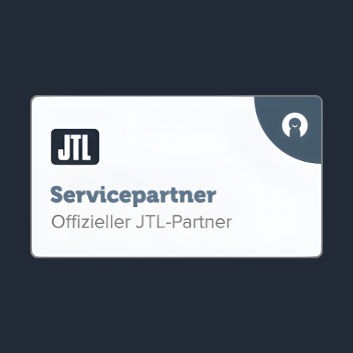 Offizieller JTL Partner Servicepartner Badge Agentur